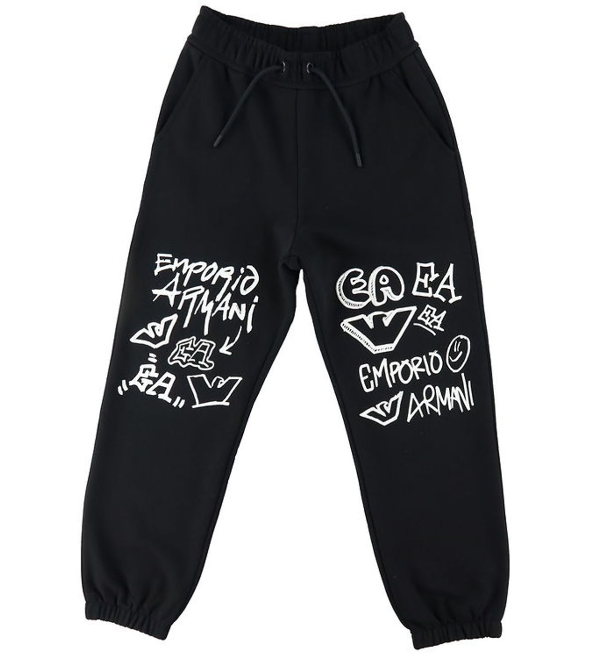 Emporio Armani Sweatpants - Sort m. Hvid