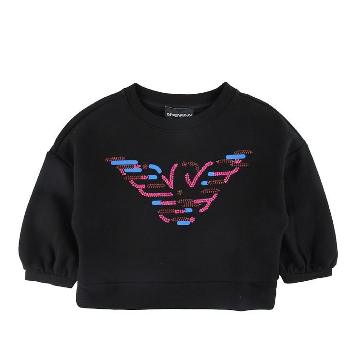 Emporio Armani Sweatshirt - Sort m. Palietter