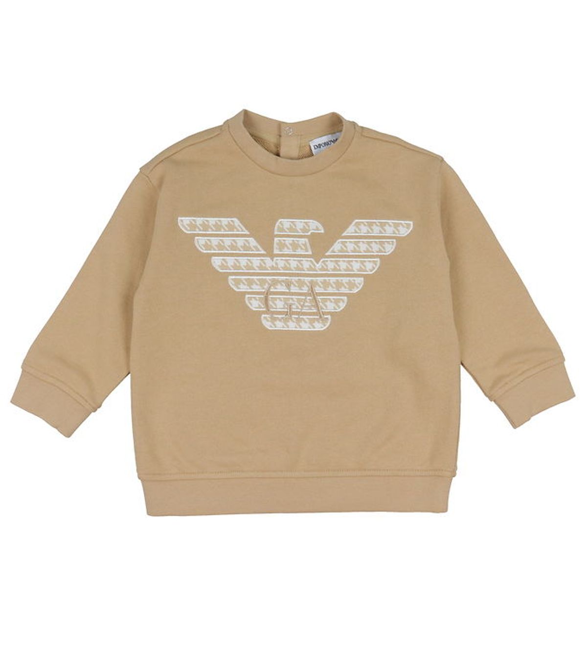 Emporio Armani Sweatshirt - Zenzero Chiaro m. Hvid