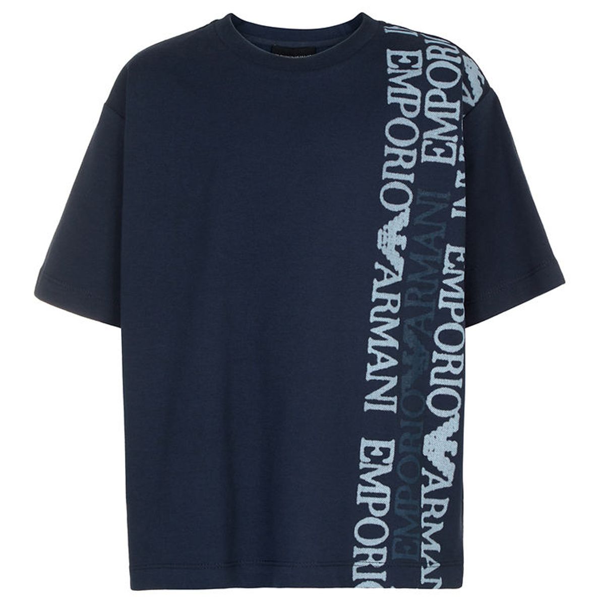 Emporio Armani T-shirt - Black Iris m. Print