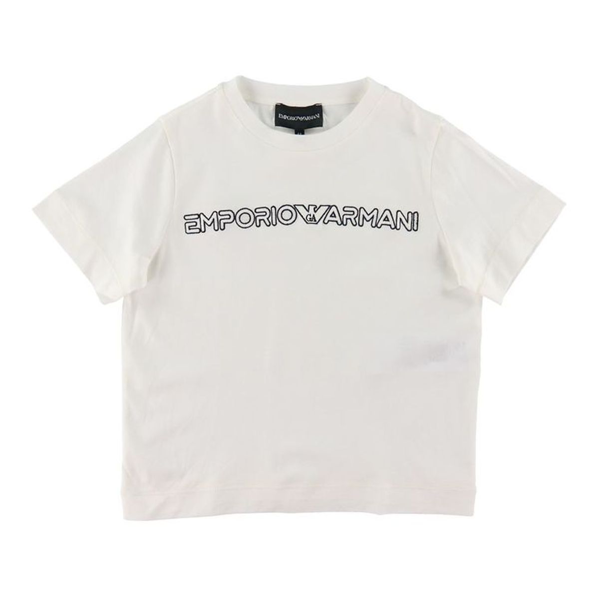 Emporio Armani T-shirt - Hvid m. Broderi