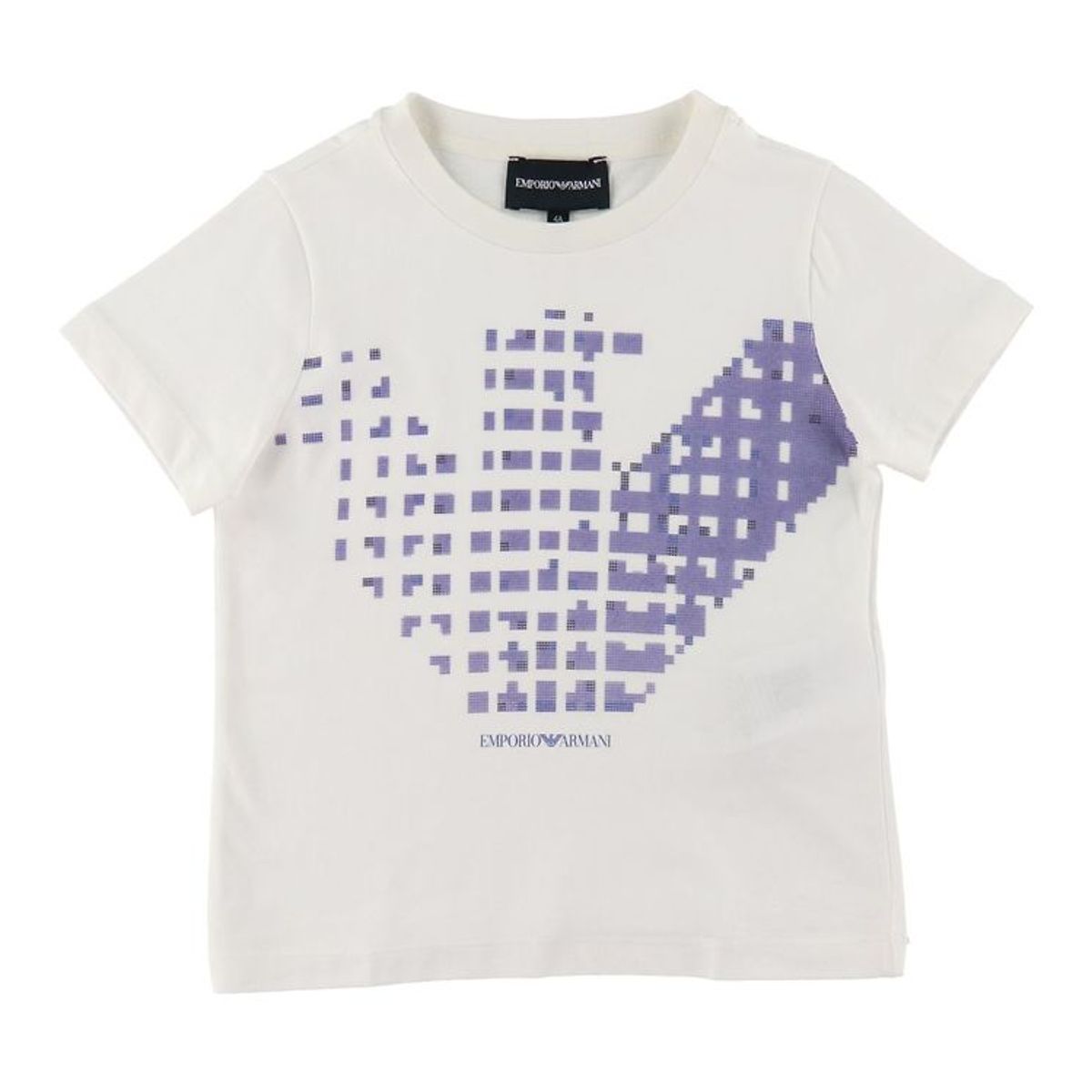 Emporio Armani T-shirt - Hvid m. Lilla