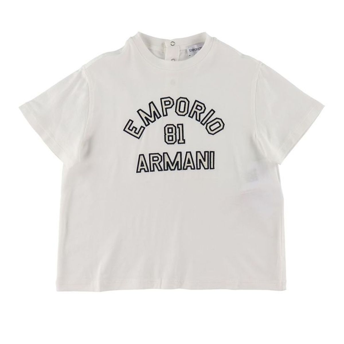 Emporio Armani T-shirt - Hvid m. Navy