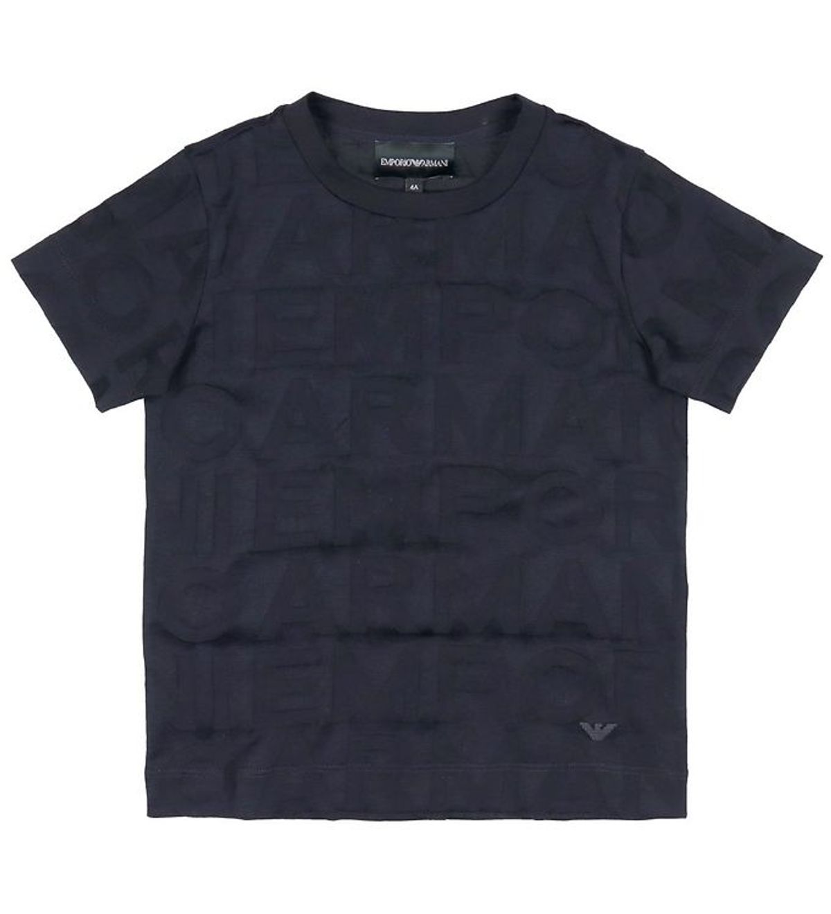 Emporio Armani T-shirt - Navy m. Tekst