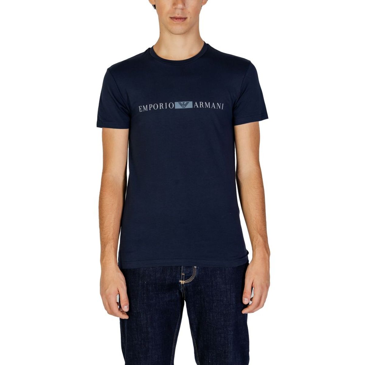 Emporio Armani Underwear Blue Cotton T-Shirt