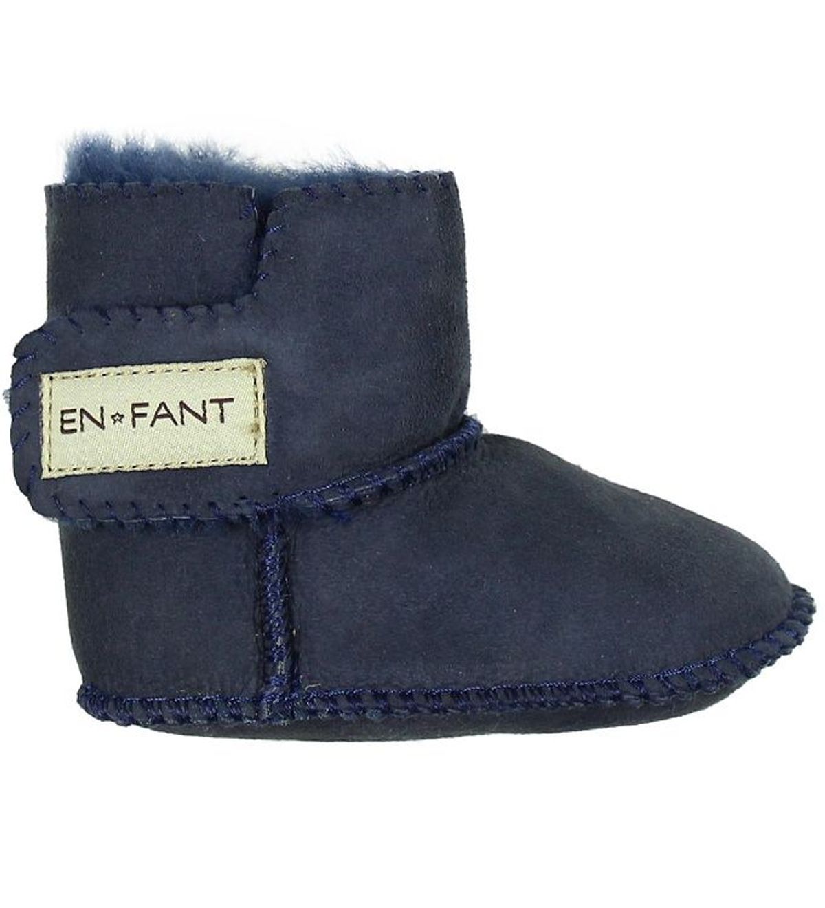 En Fant Lammeskindsfutter m. For - Navy