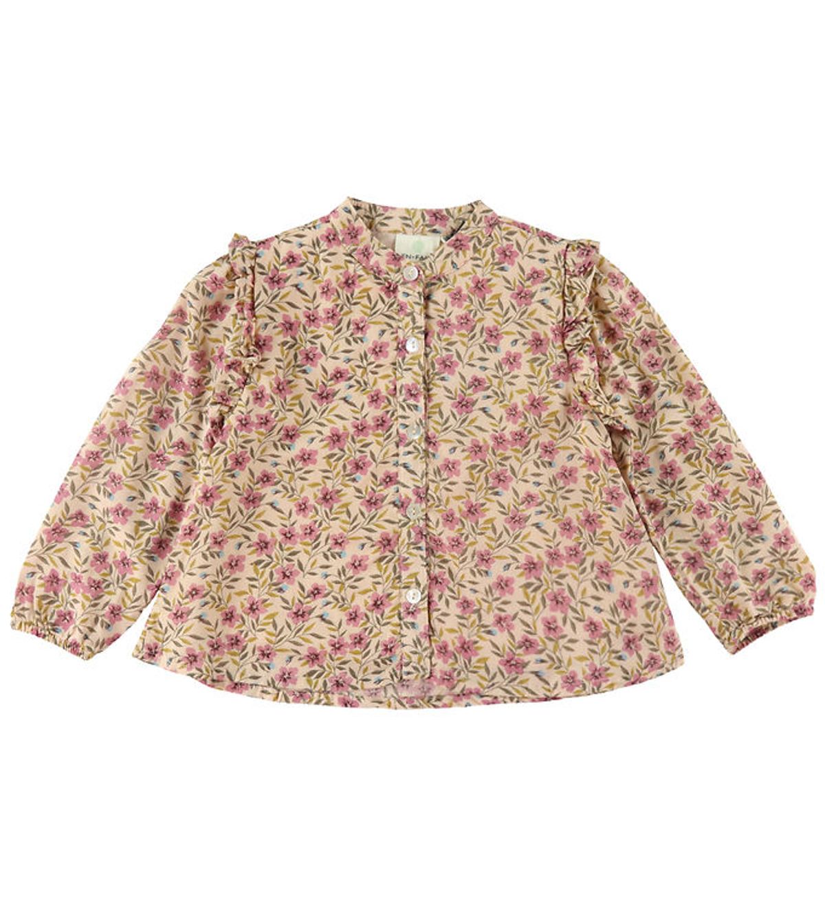 En Fant Skjortebluse - Flower Woven - Rose Dust