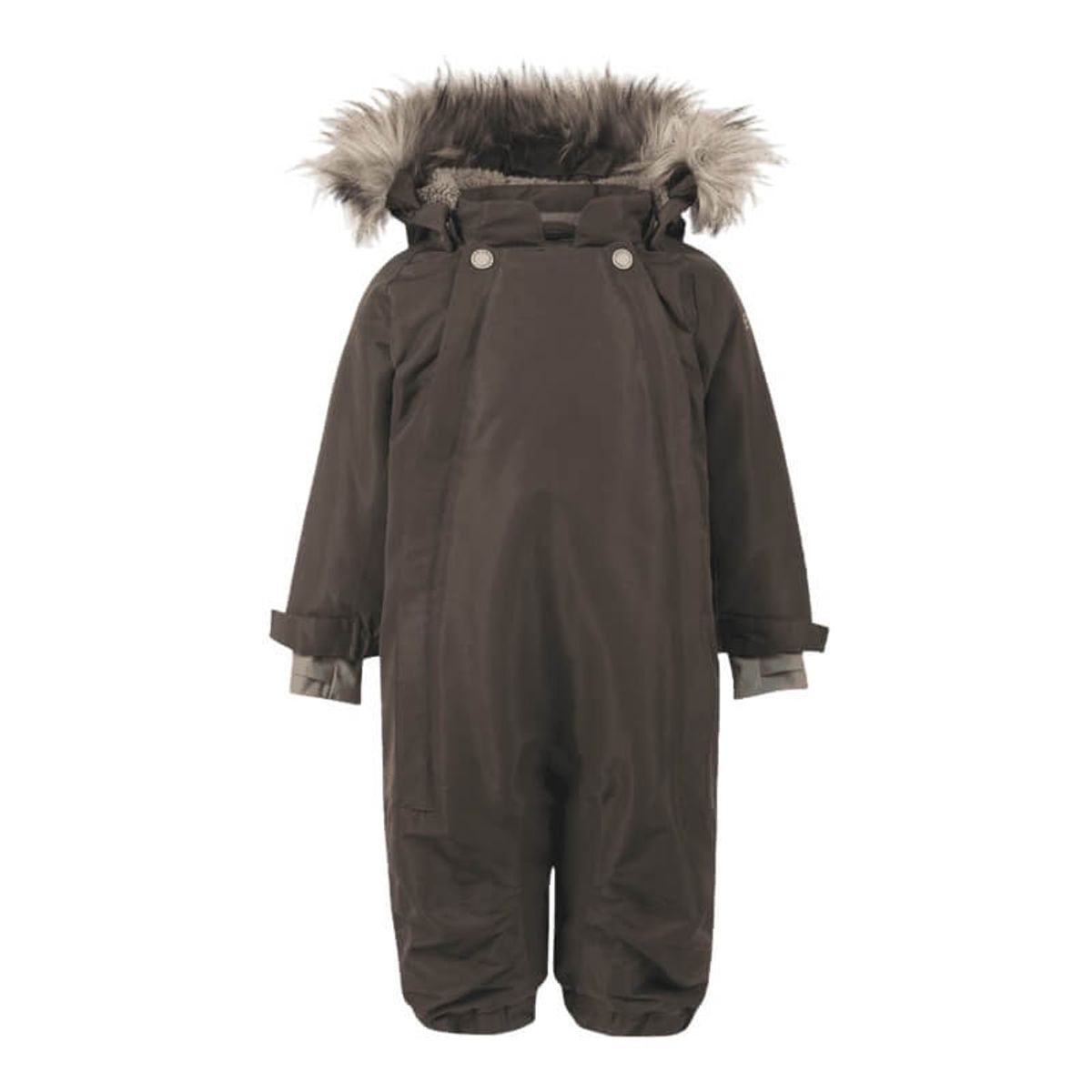 En Fant - Wholesuit W. Fake Fur All seams taped - Coffee Bean - 80