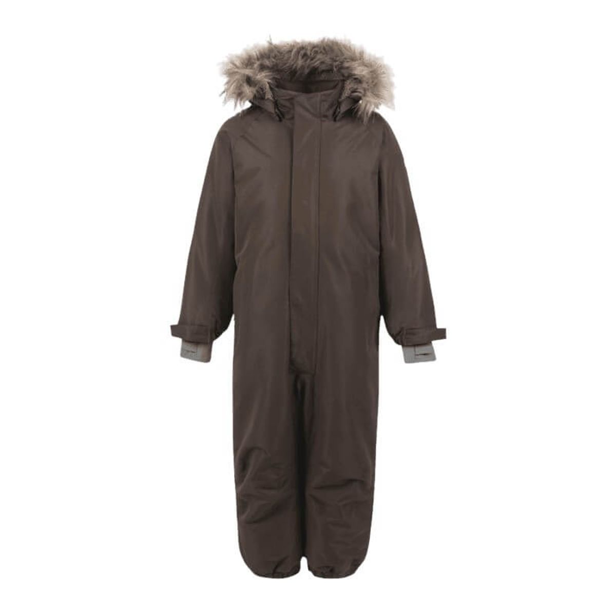 En Fant - Wholesuit W. Fake Fur - Coffee Bean - 110