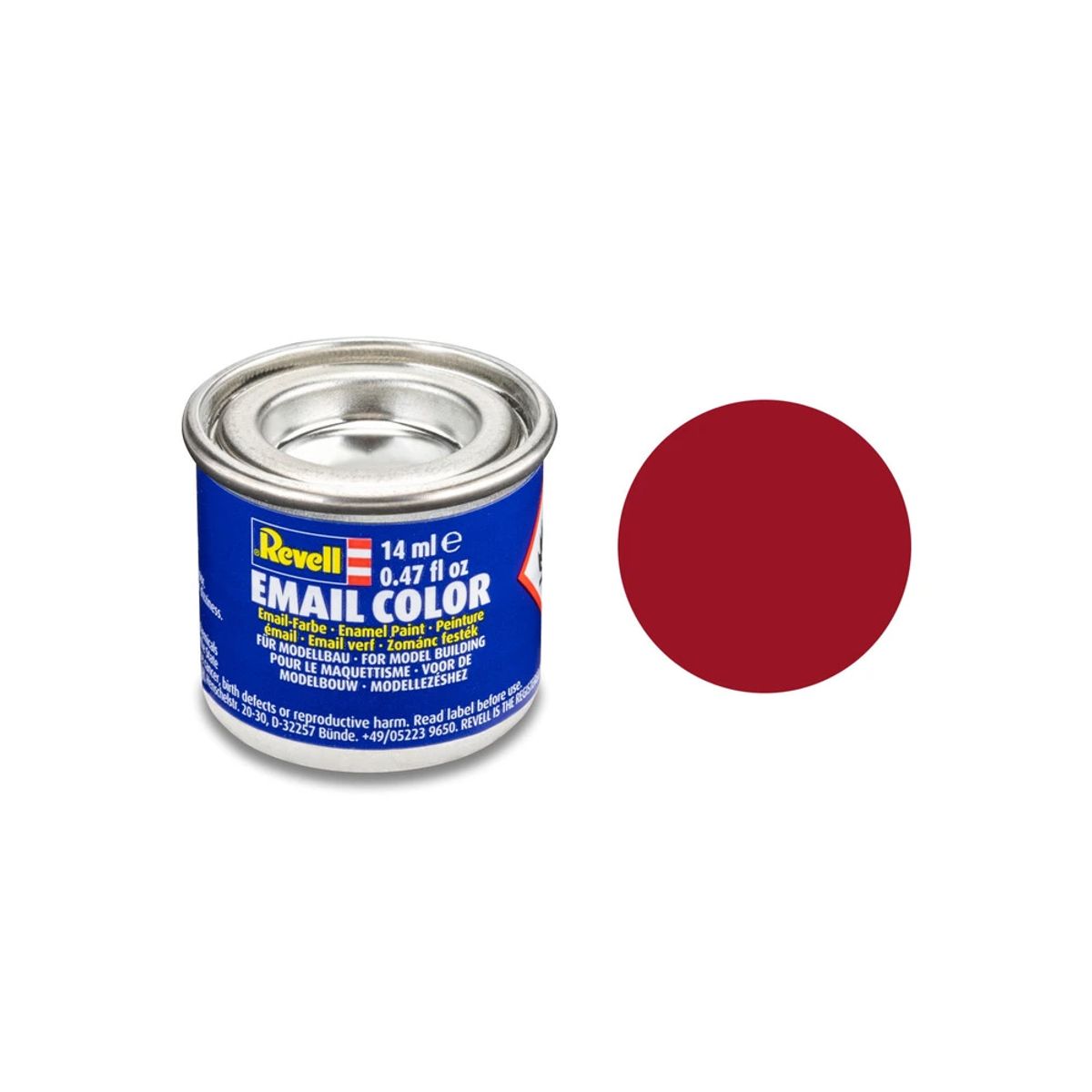 Enamel 14 ml. carmine red, mat