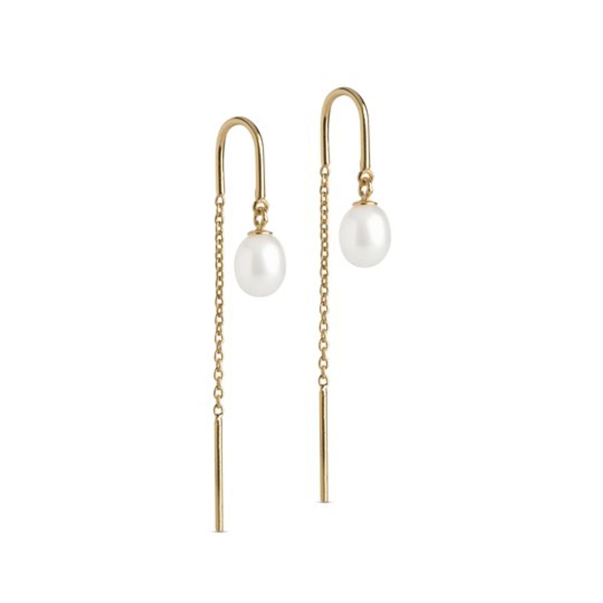 Enamel - Earring Eleanor Pearl - Guld