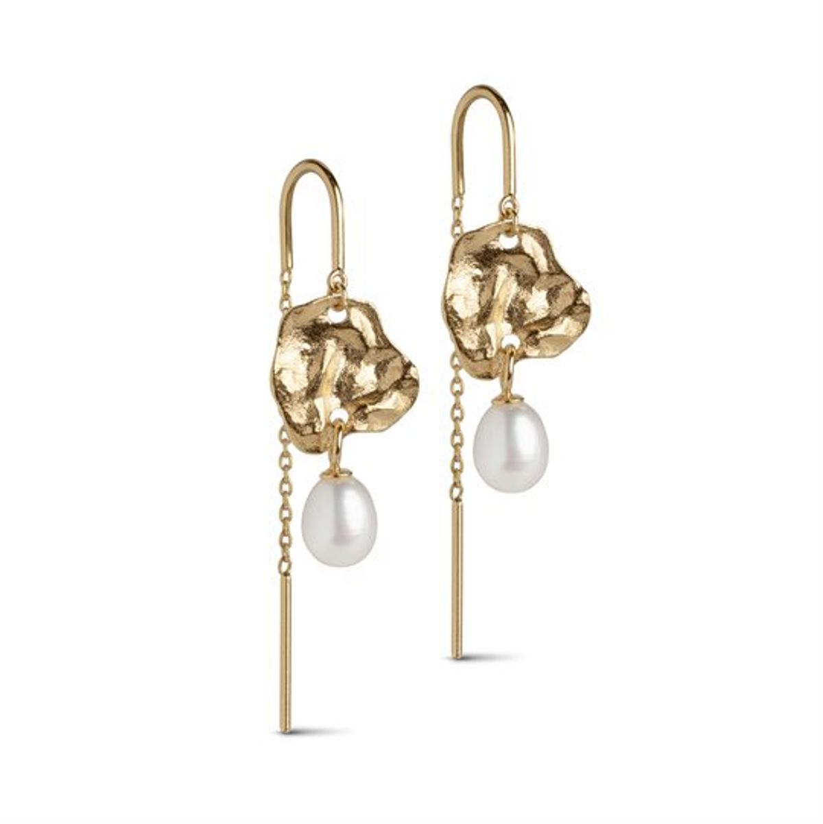 Enamel - Earring Kai Pearl - Guld