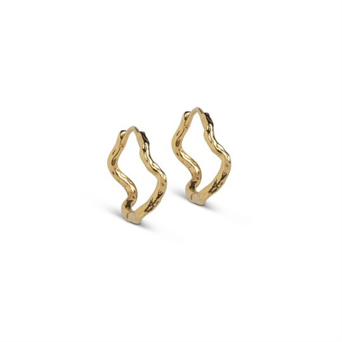 Enamel - Holly Large Hoops - Guld