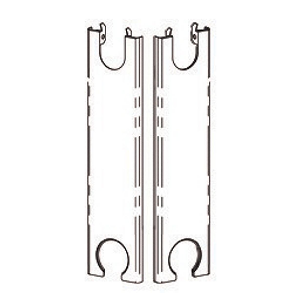 endegavl sæt til radiator type 22, højde 200mm. For Compact 4, 6 samt P4