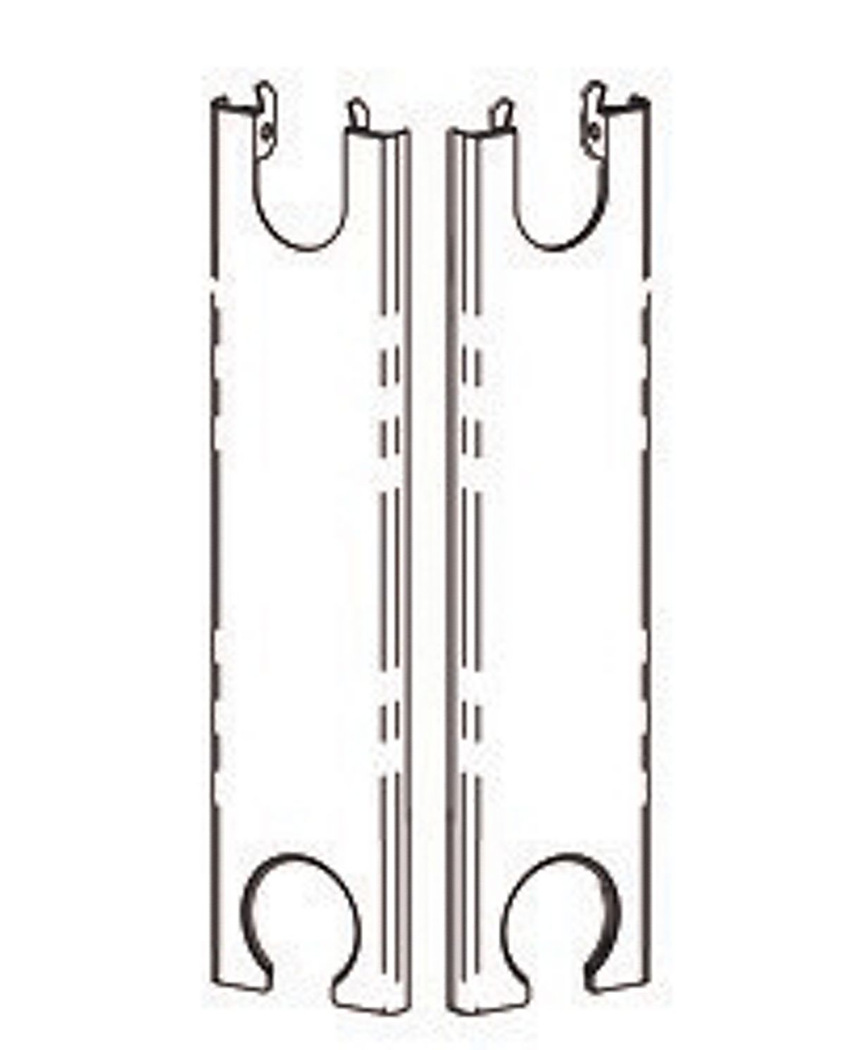 endegavl sæt til radiator type 22, højde 600mm. For Compact 4, 6 samt P4