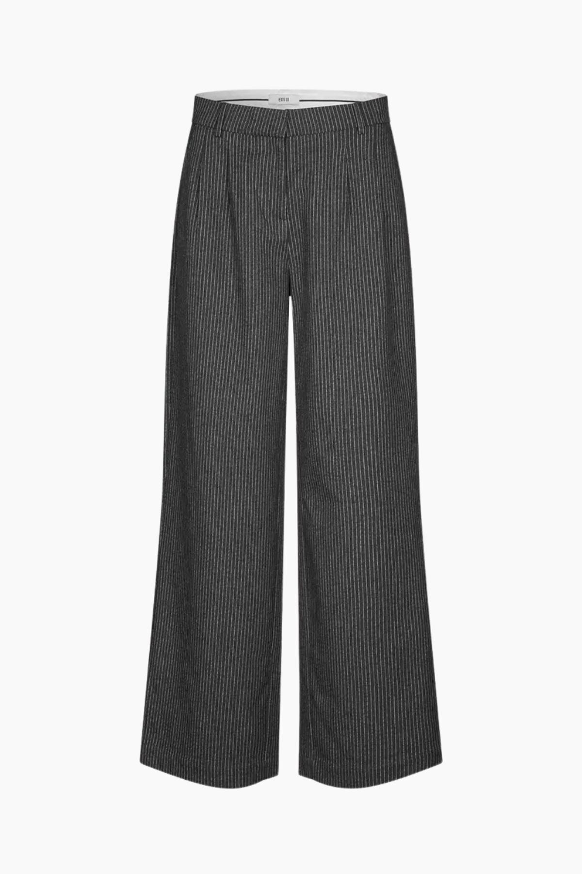 Endore Pants 7187 - Dark Grey Stripe - Envii - Grå XS