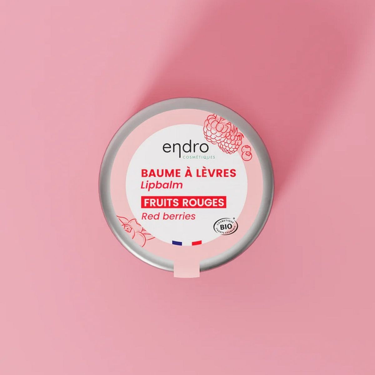 endro cosmètiques - Bio Lipbalm - Red berries