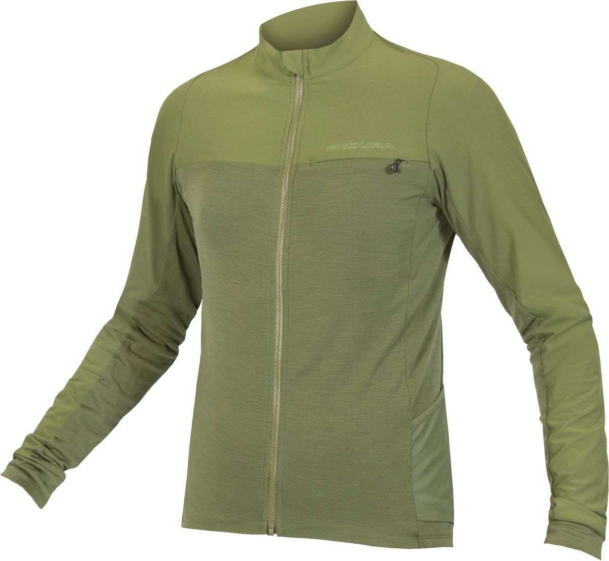 Endura GV500 L/S Gravel/MTB Jersey - Olive Green