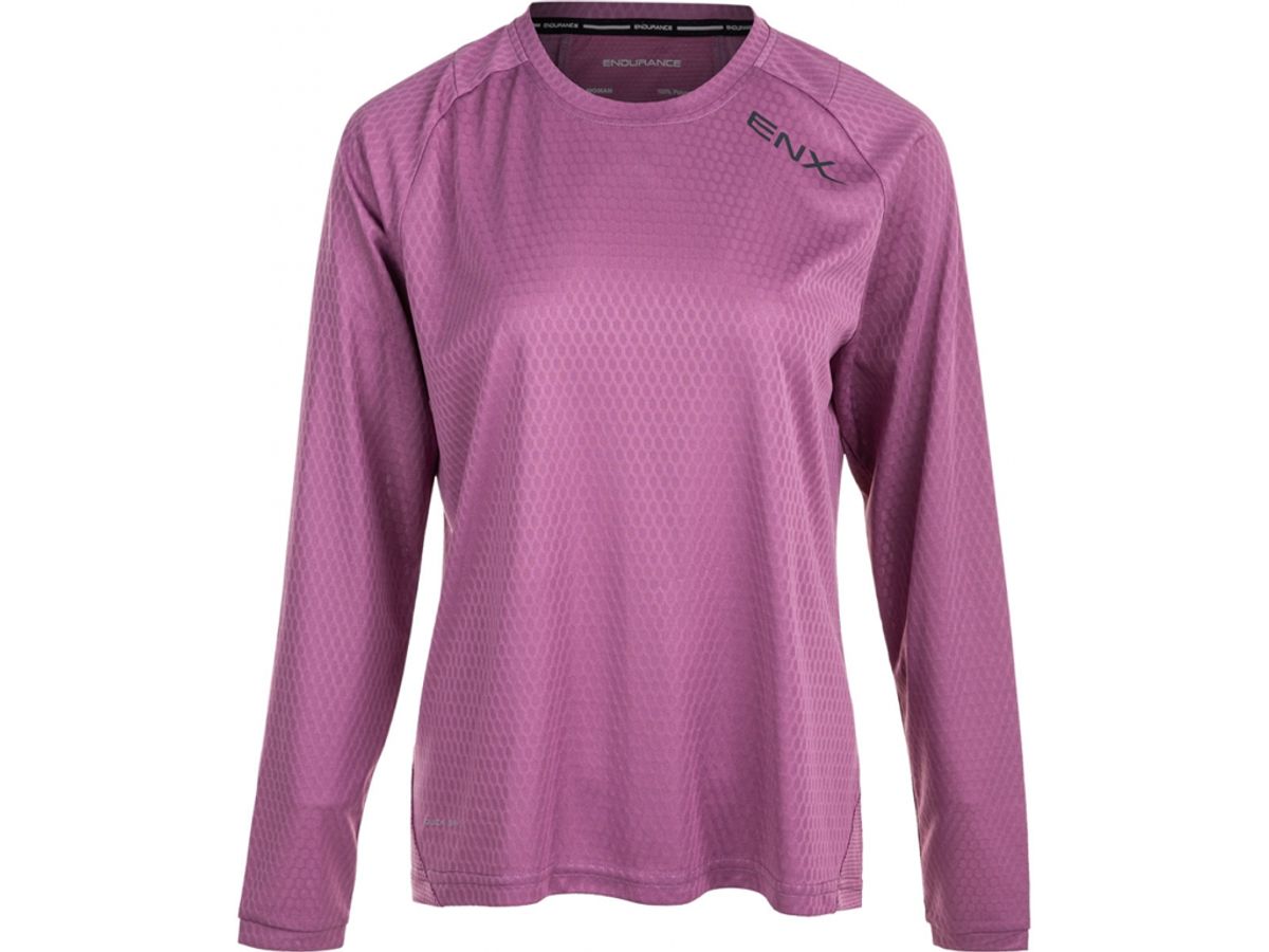 Endurance Jannie - Cykel/MTB trøje m. lange ærmer - Dame - Argyle Purple - Str. 36/S