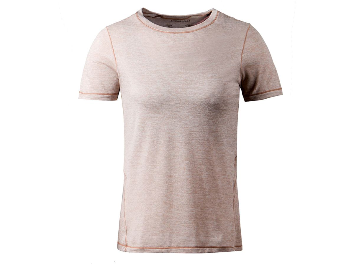 Endurance Korrl Melange - T-shirt m. korte ærmer - Dame - Warm Taupe - Str. 38