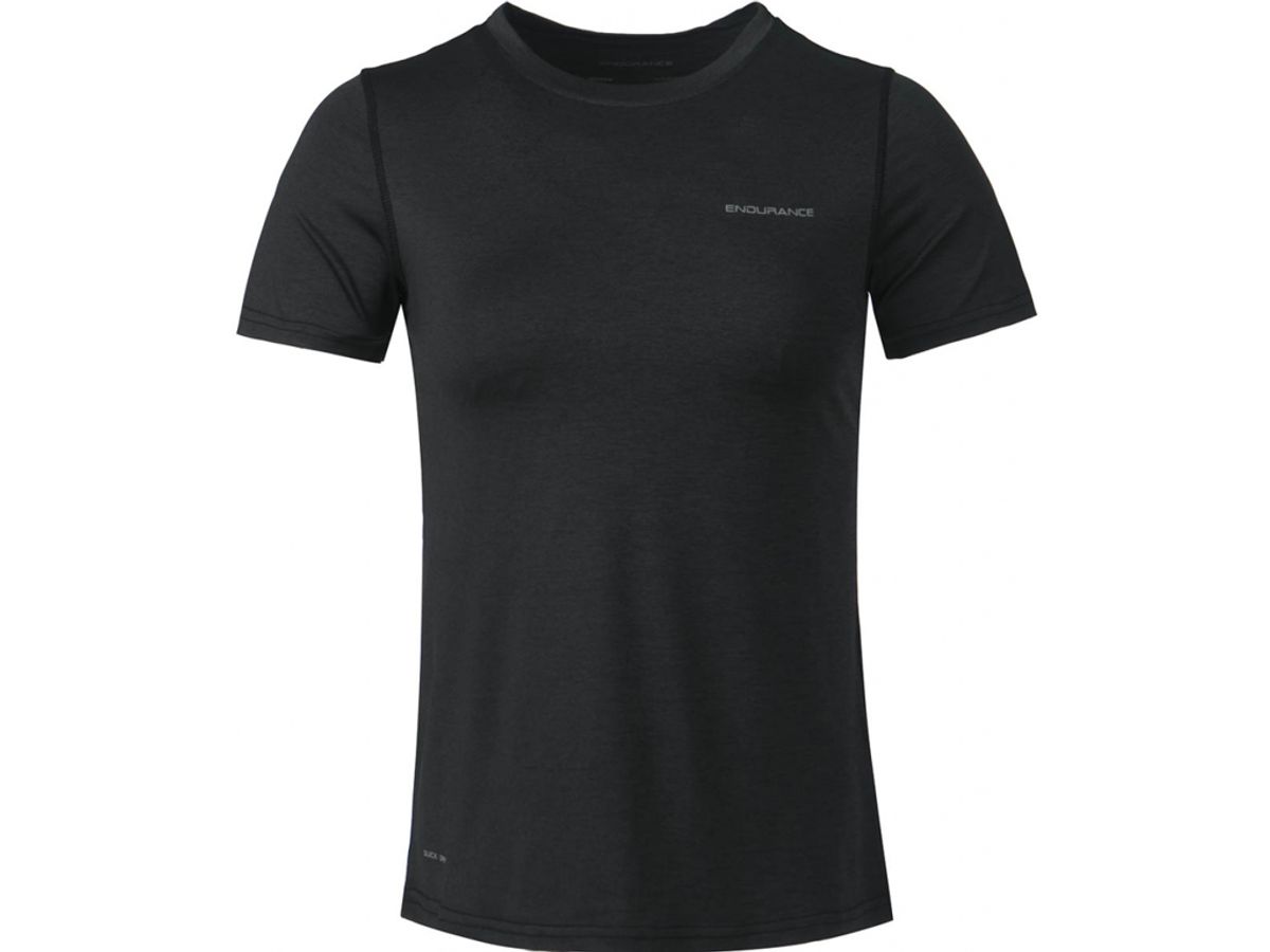 Endurance Maje Melange - T-shirt m. korte ærmer - Dame - Black - Str. 40