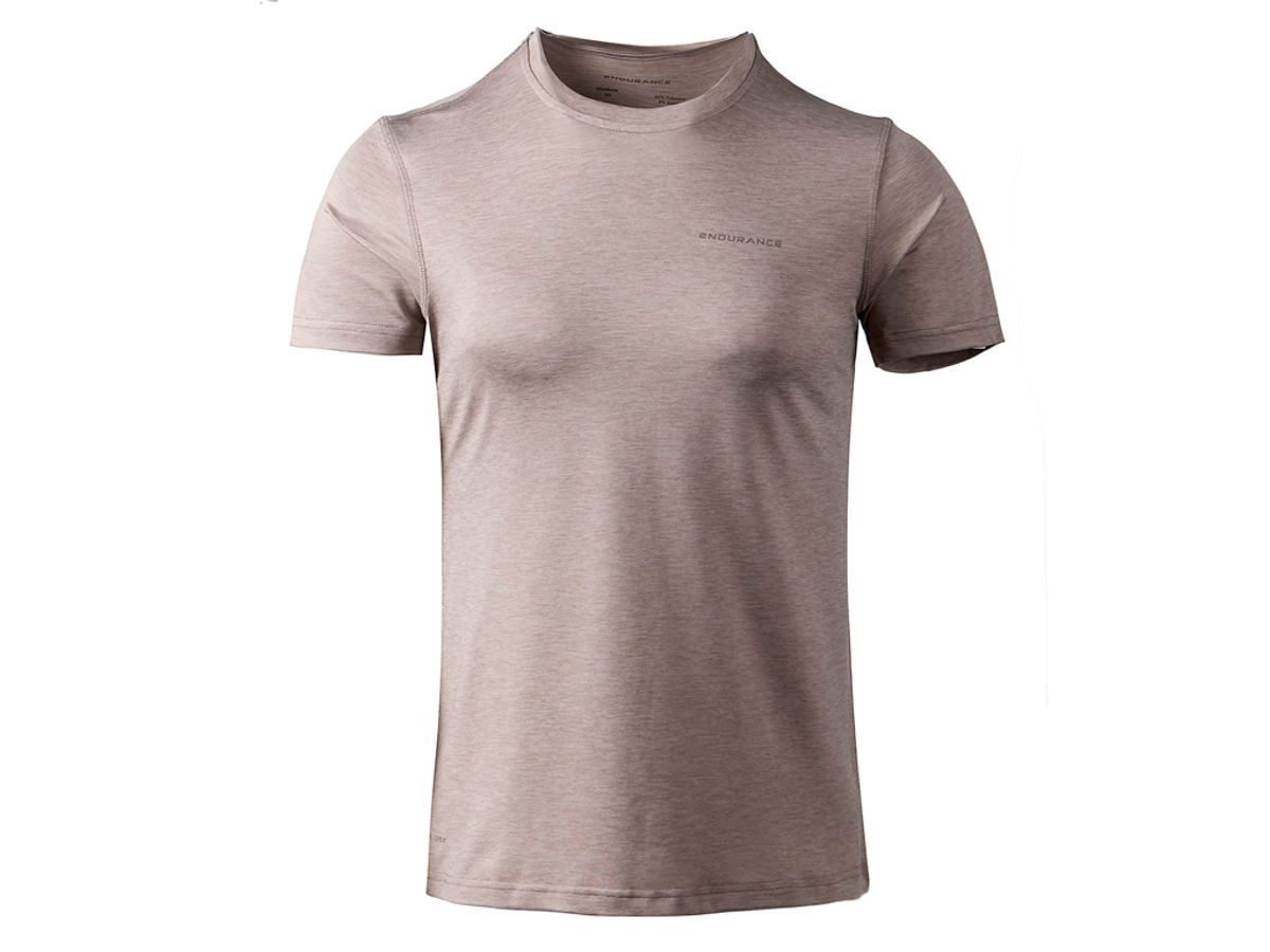 Endurance Maje Melange - T-shirt m. korte ærmer - Dame - Warm Taupe - Str. 40