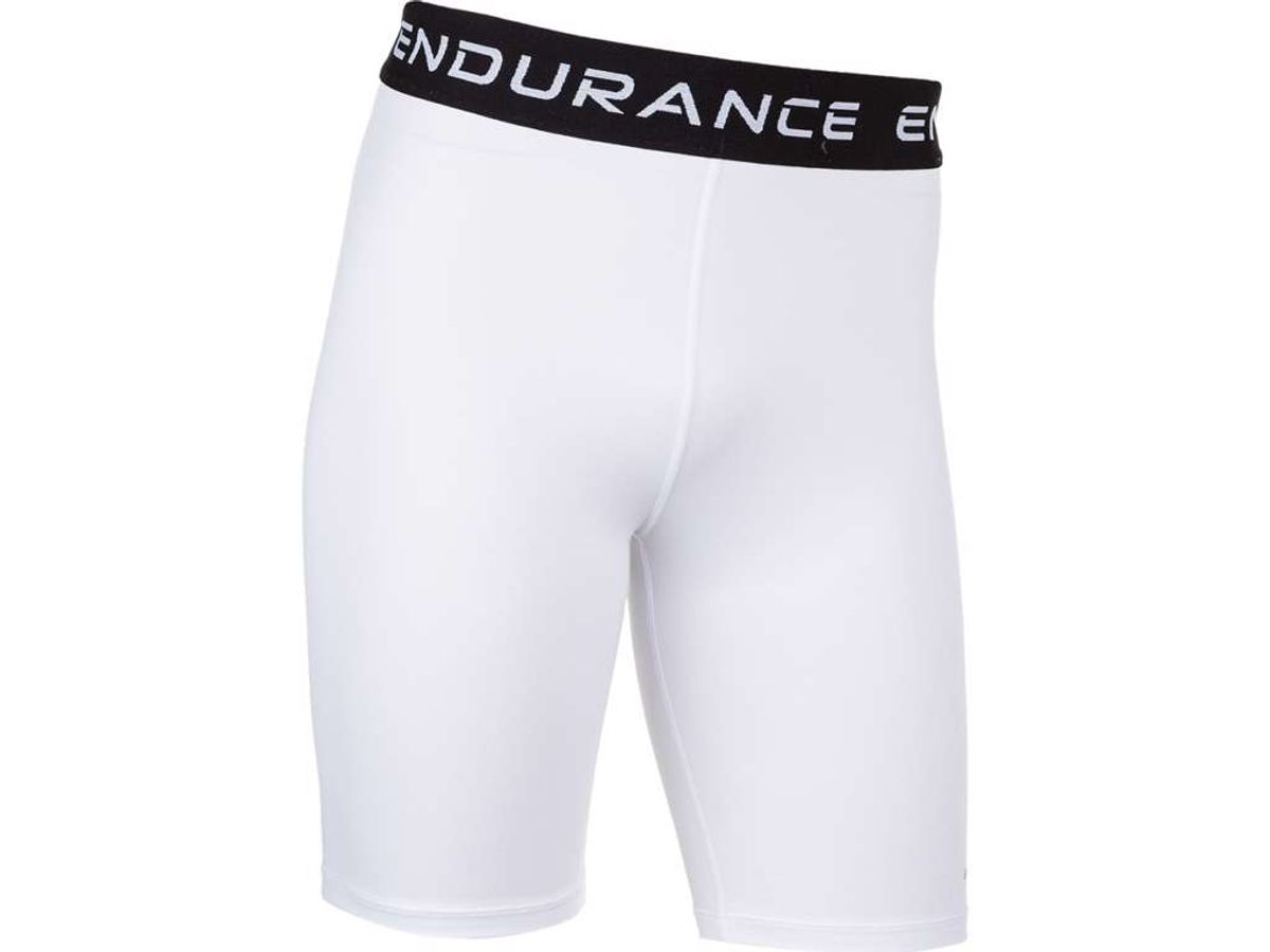 Endurance Power Short - Løbetights - Herre - White - Str. 3XL