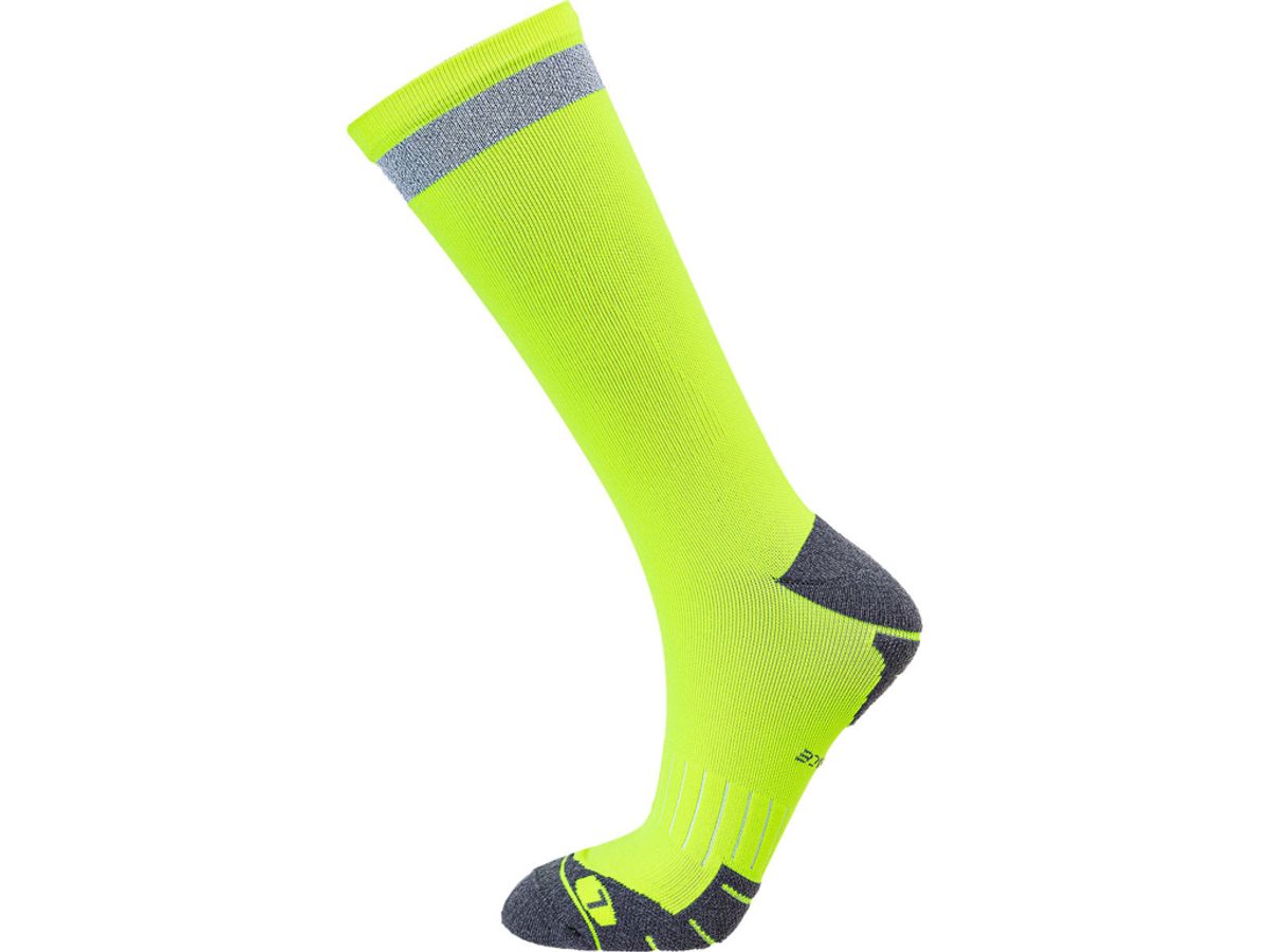 Endurance Torent Reflective Mid Length - Løbestrømper - Safety Yellow - Str. 35/38