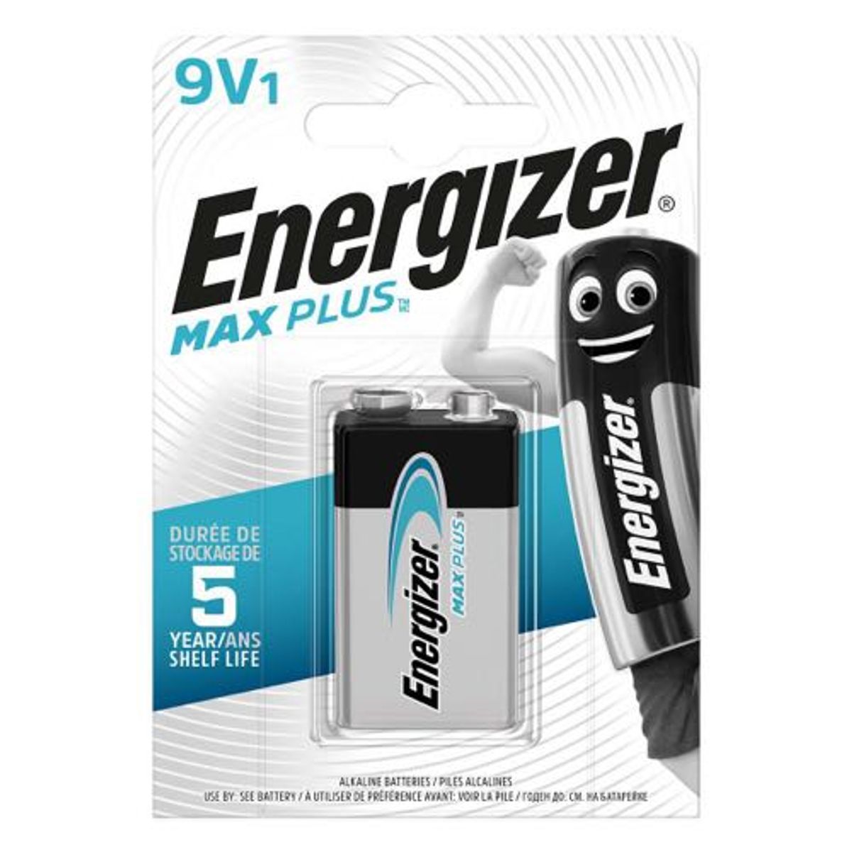 Energizer - 9V - 1 stk - Batteri Max Plus