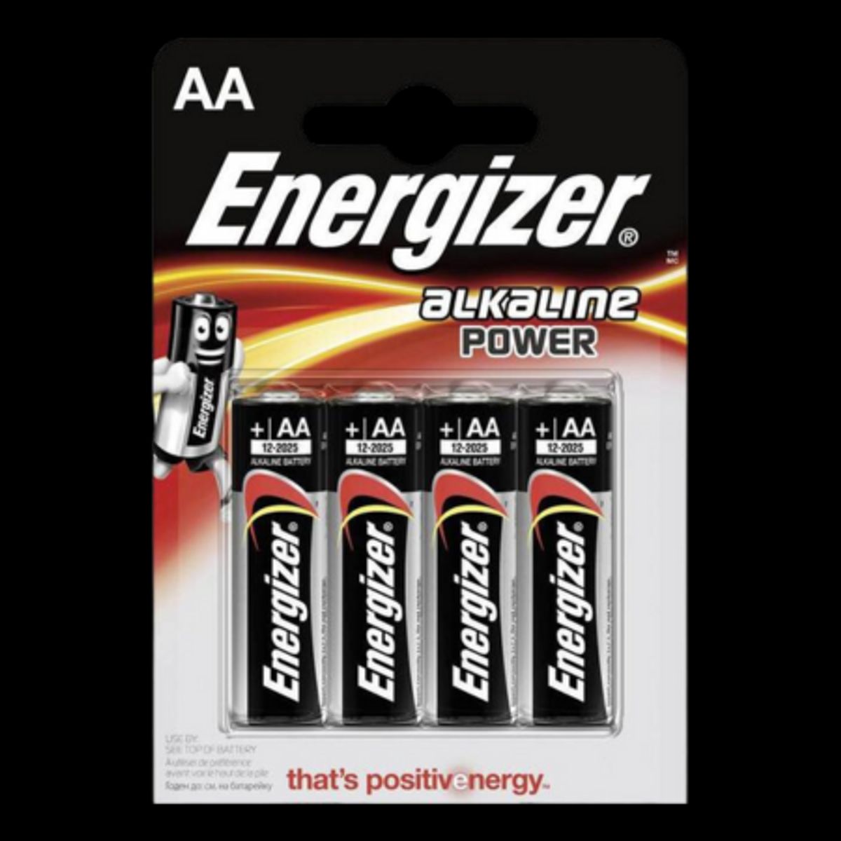 Energizer Alkahline Power AA Batterier - 4 Stk