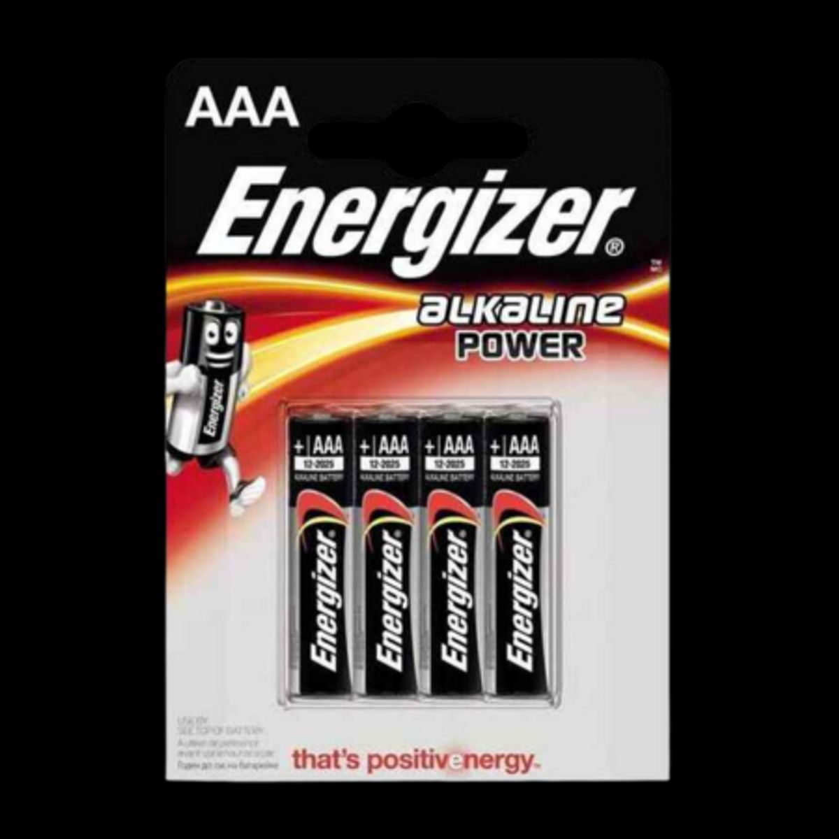 Energizer Alkaline AAA Batterier - 4 Stk