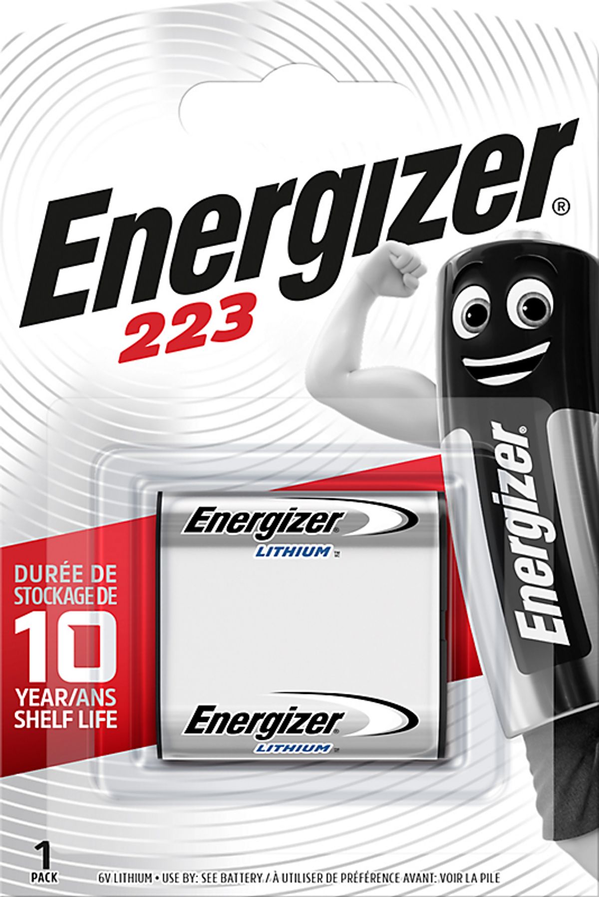 Energizer batteri 6V CR-P2 lithium, foto/alarm 223