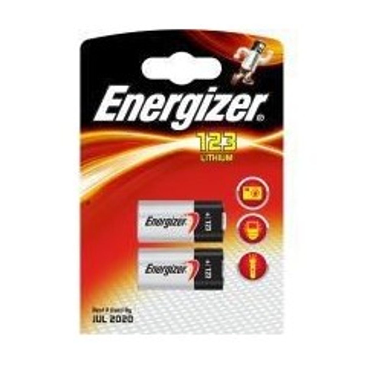 Energizer CR123/CR123A single Use 2 pack