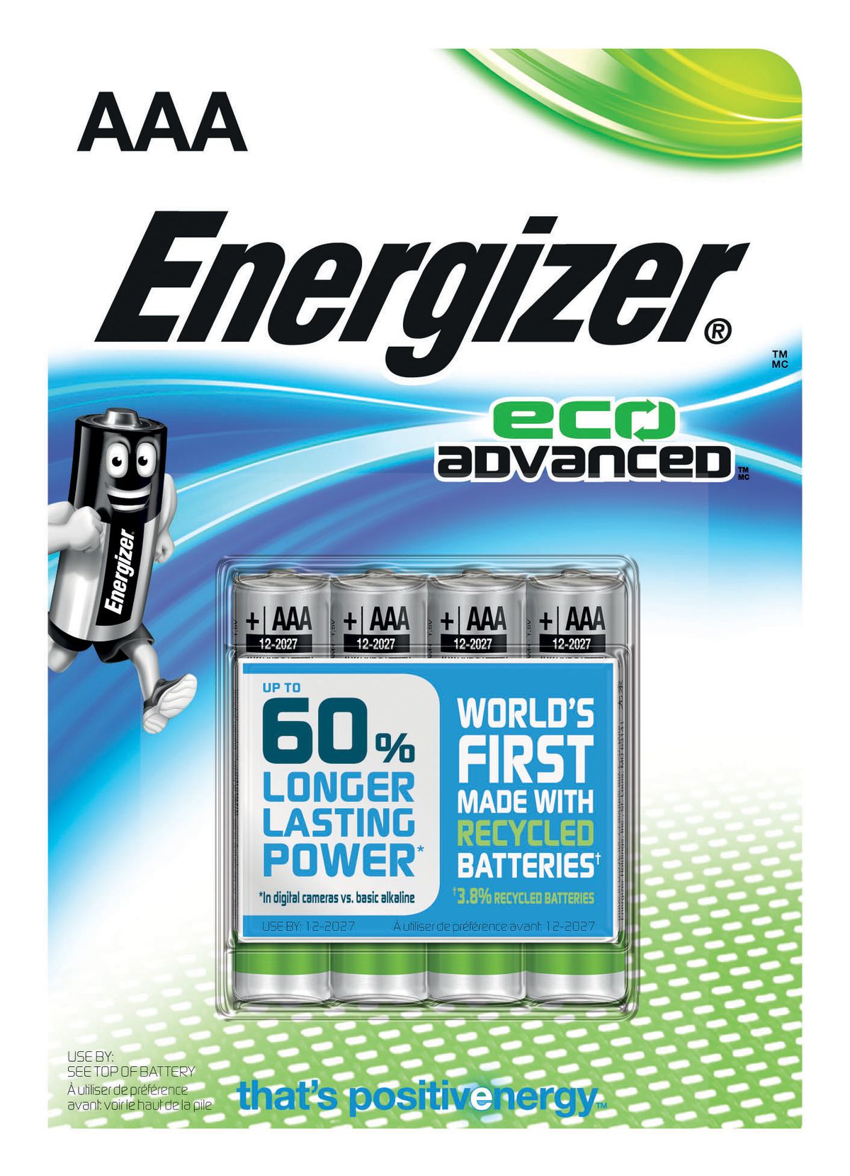 Energizer ECO advanced AAA LR3 4 stk