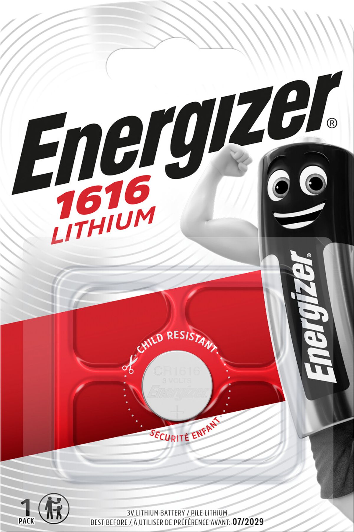 Energizer - Lithium Knapcelle Batteri Cr1616 - 1 Stk