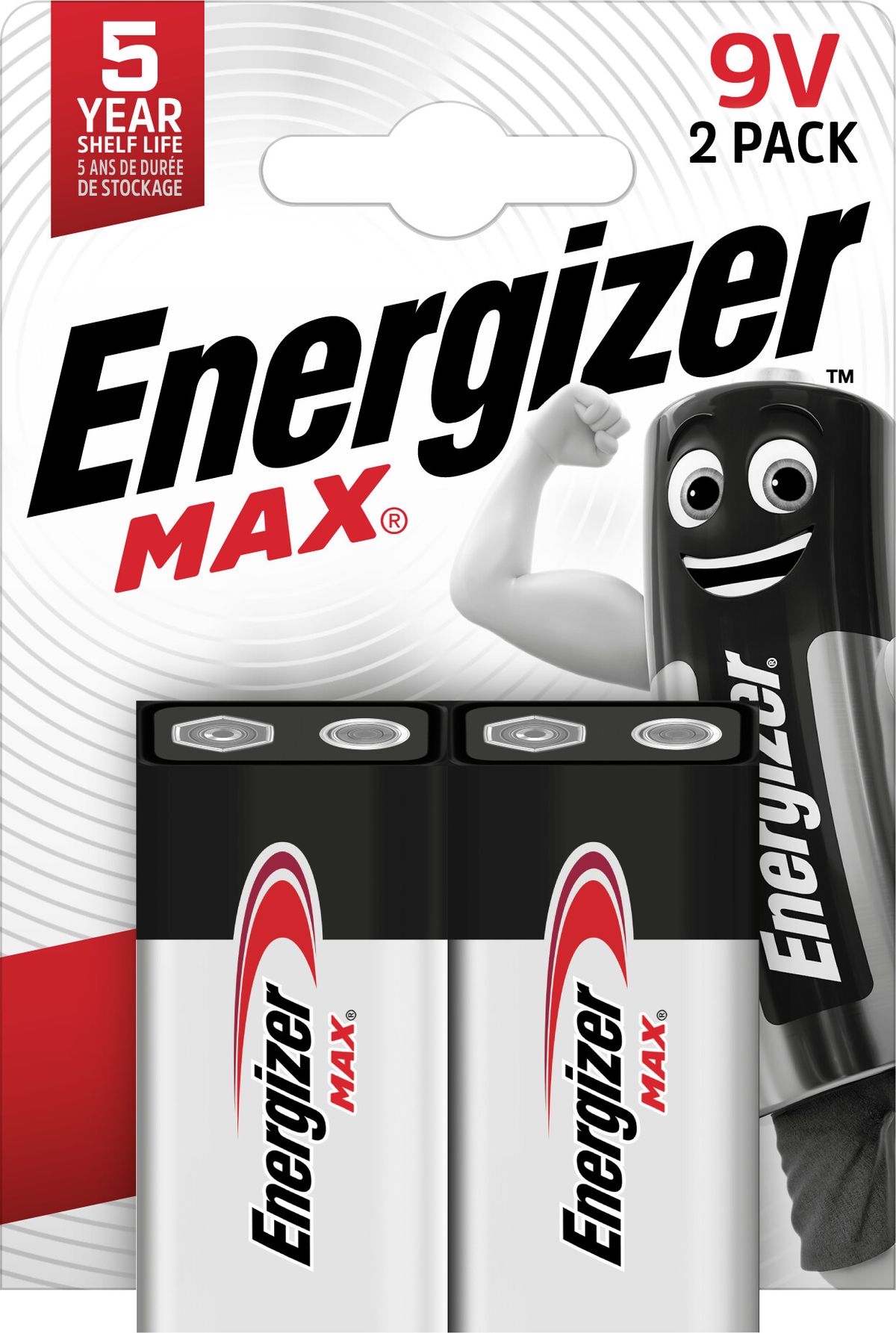 Energizer - Max 9v/6lr61 (2-pack)