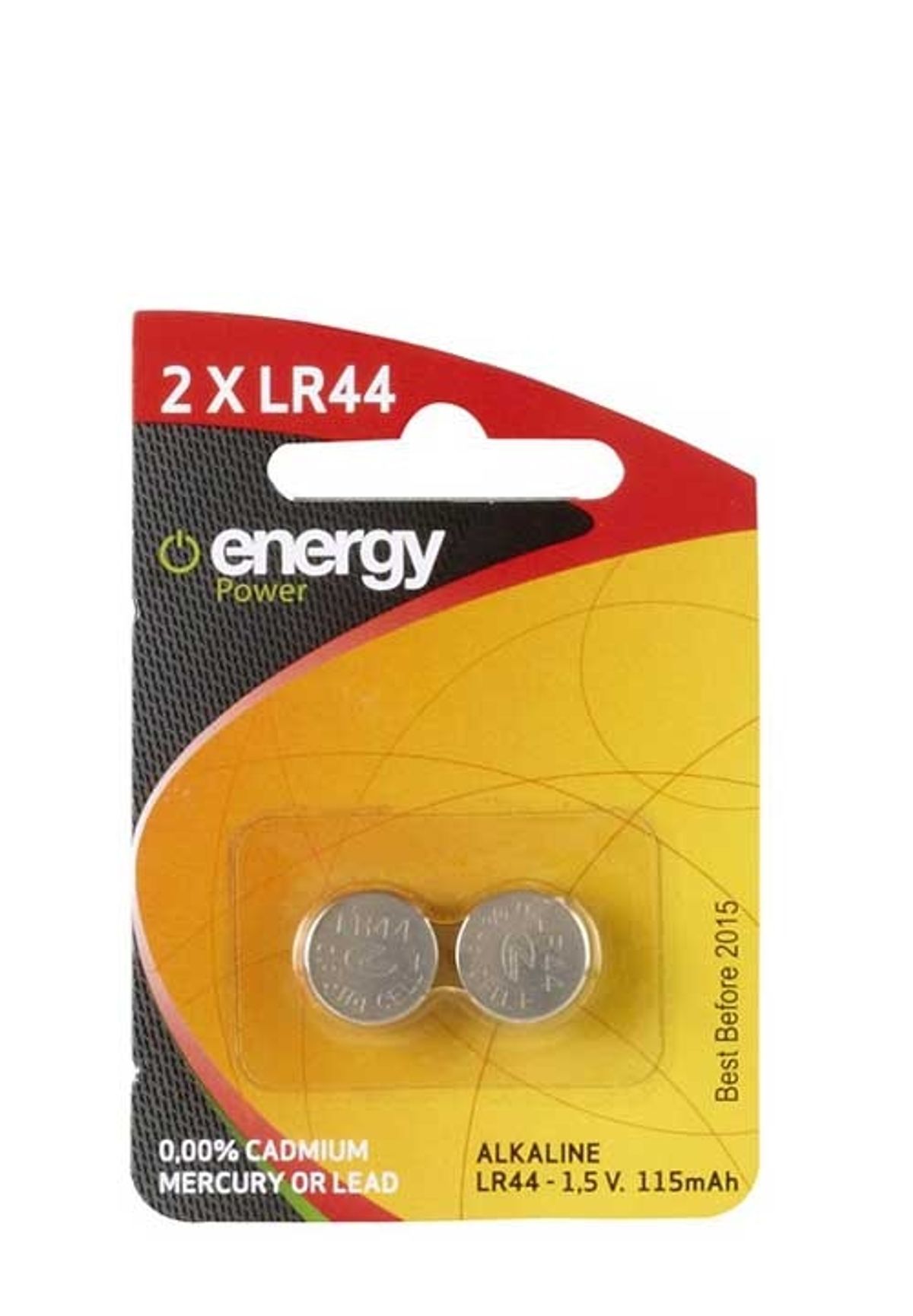 Energy Power 2 x knapcelle LR44 Alkaline Batterier