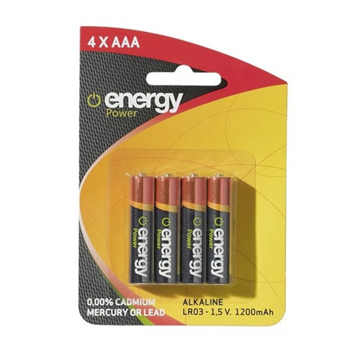 Energy Power 4xAAA Alkaline Batteri