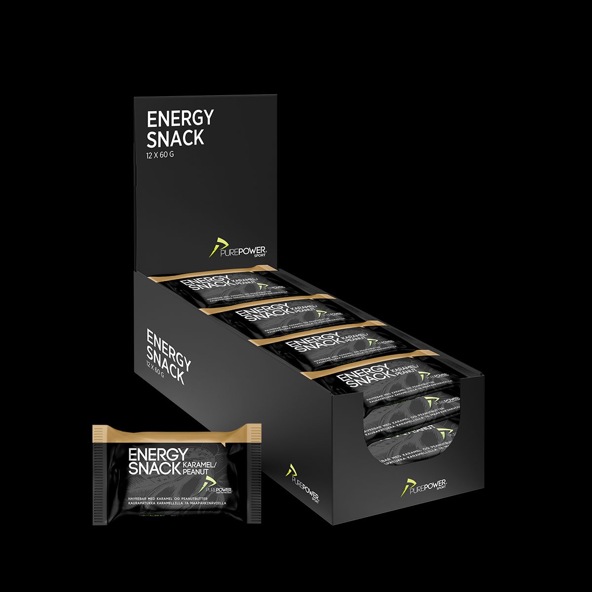 Energy Snack Karamel Peanut 12x60 g