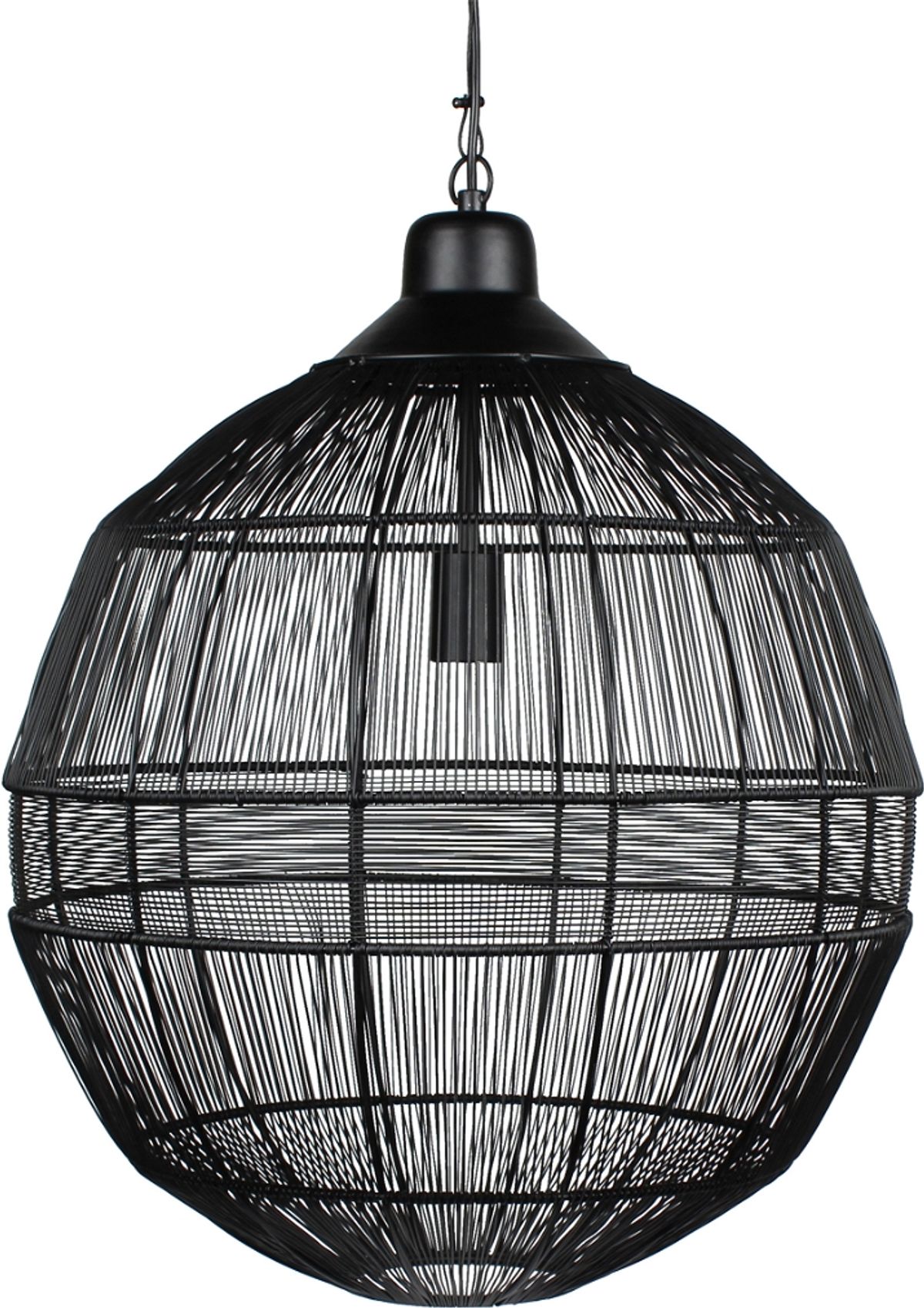 Enes, Pendel lampe, sort, H60x50x50 cm, metal