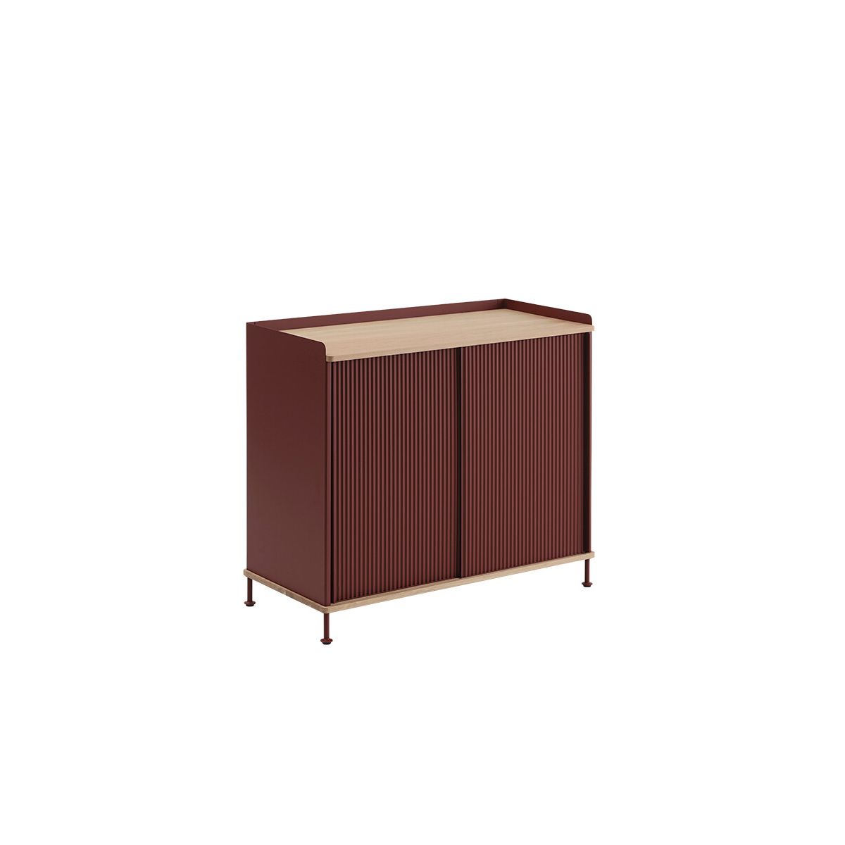 Enfold Sideboard, 100 x 45 cm fra Muuto (Deep red)