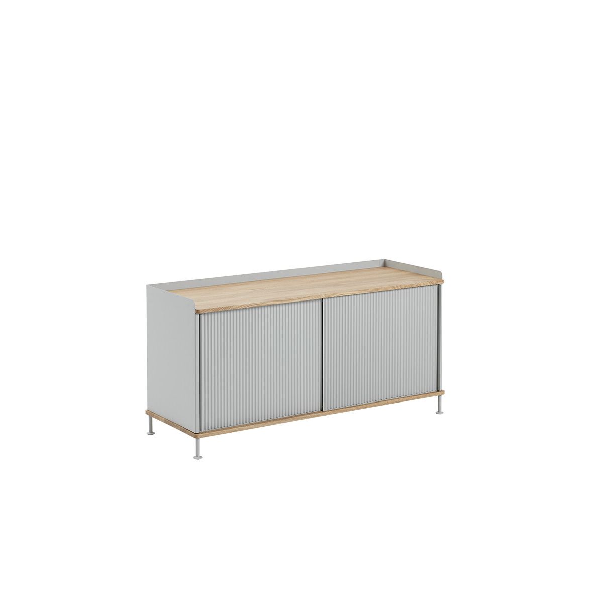 Enfold Sideboard, 124 x 45 cm fra Muuto (Grey)