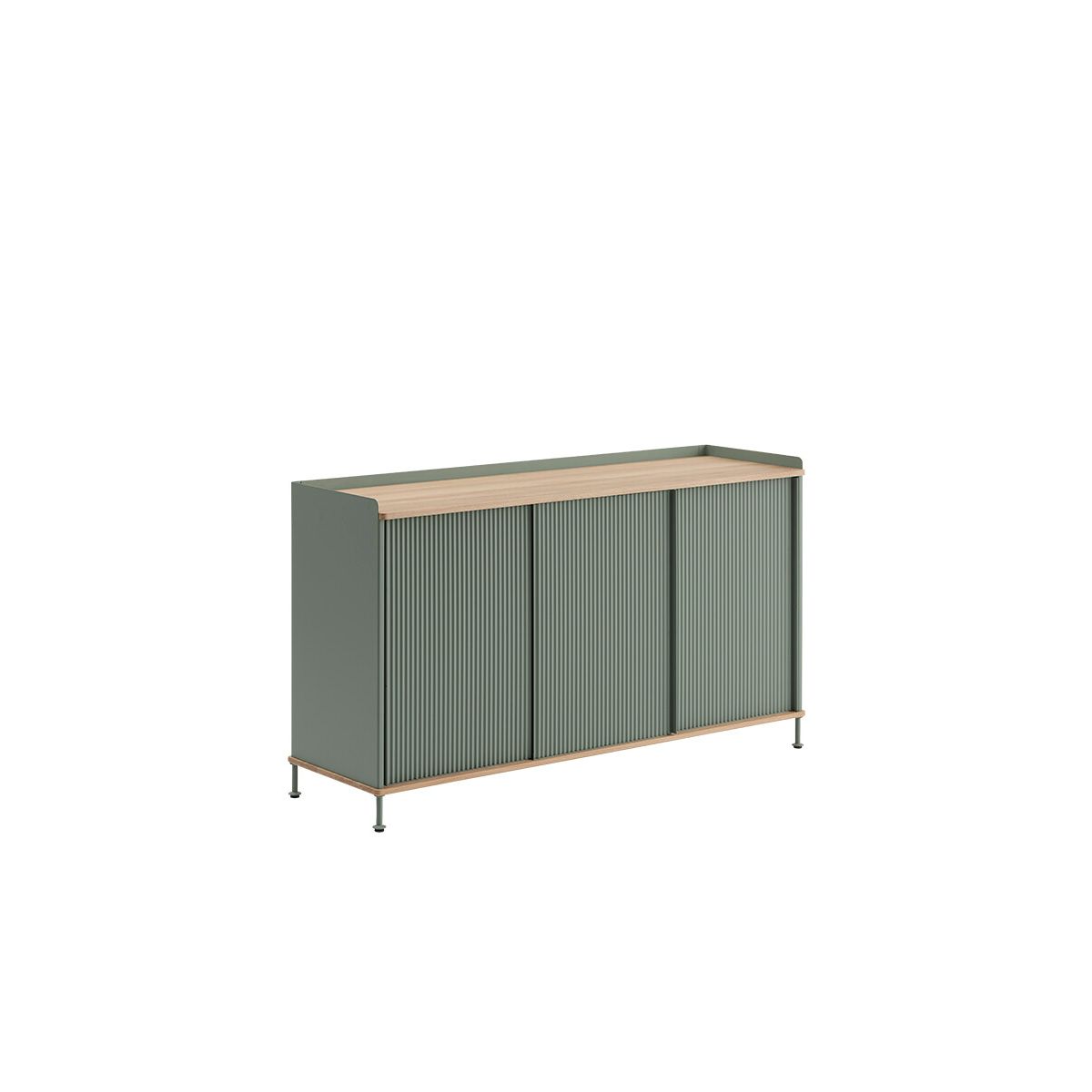 Enfold Sideboard, 148 x 45 cm fra Muuto (Deep red)