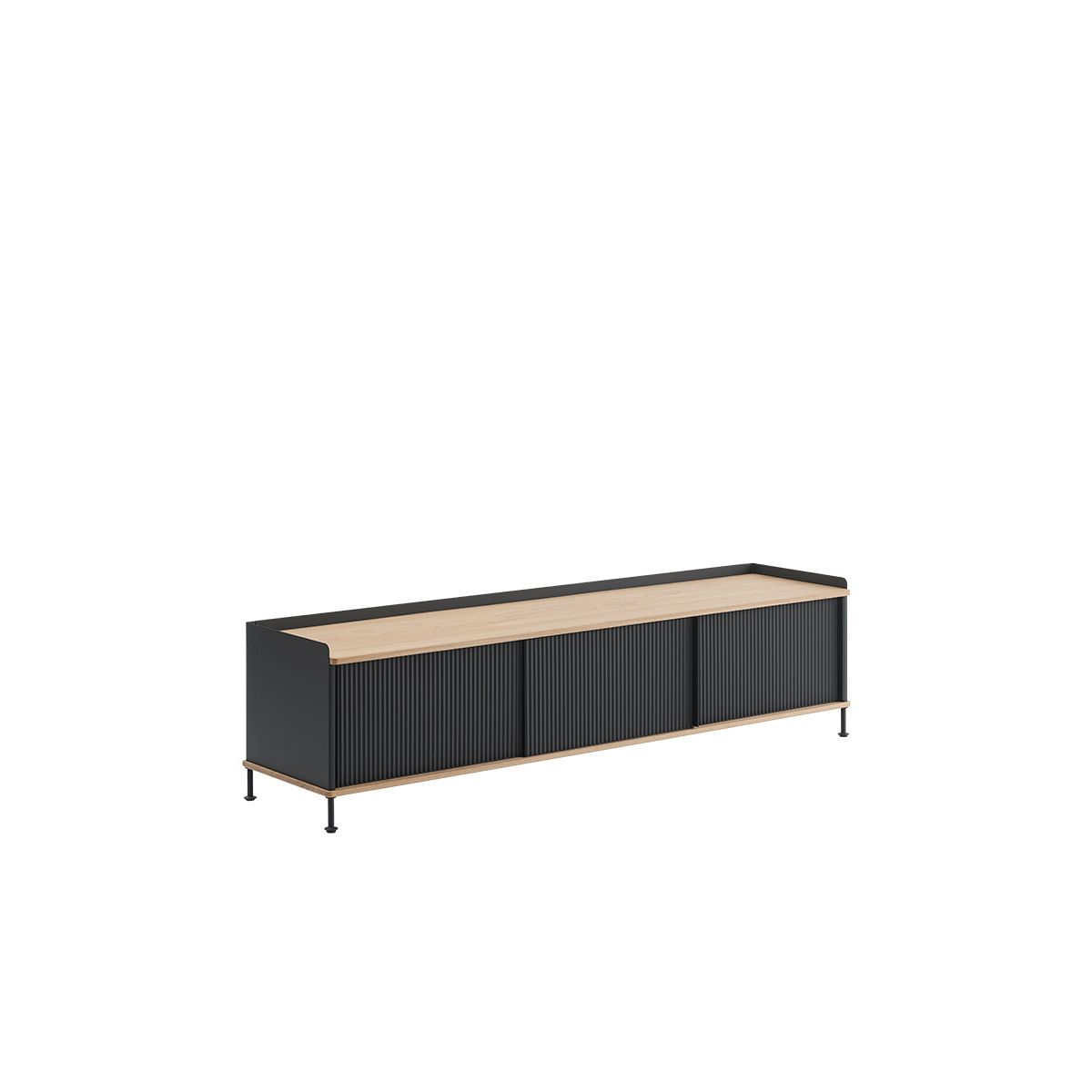 Enfold Sideboard, 186 x 45 cm fra Muuto (Black)