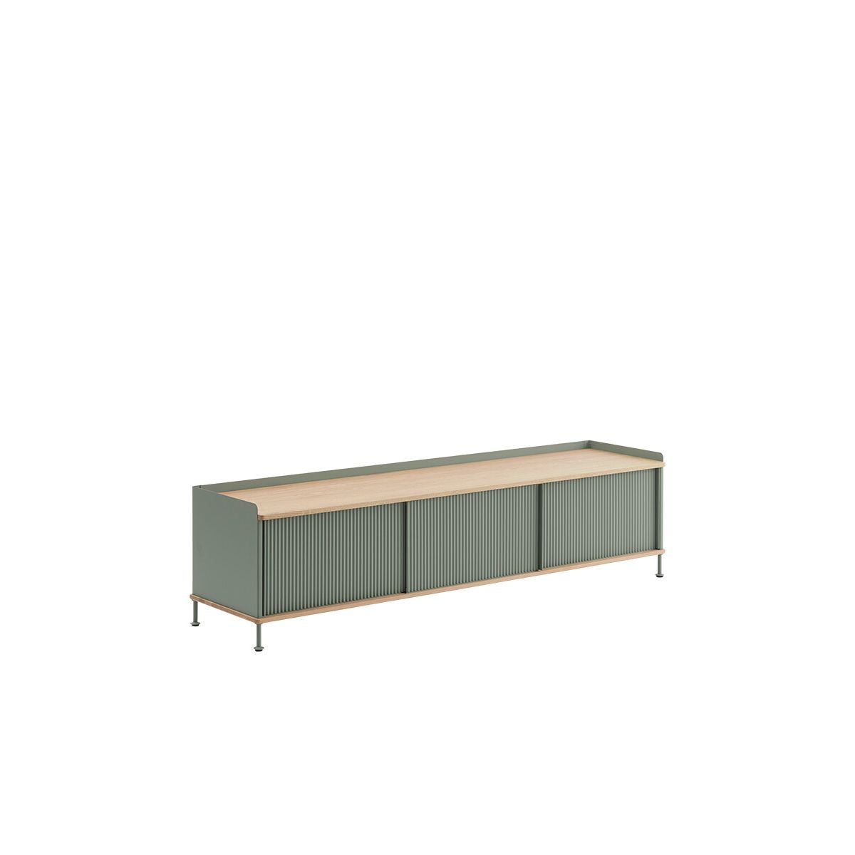 Enfold Sideboard, 186 x 45 cm fra Muuto (Dusty Green)