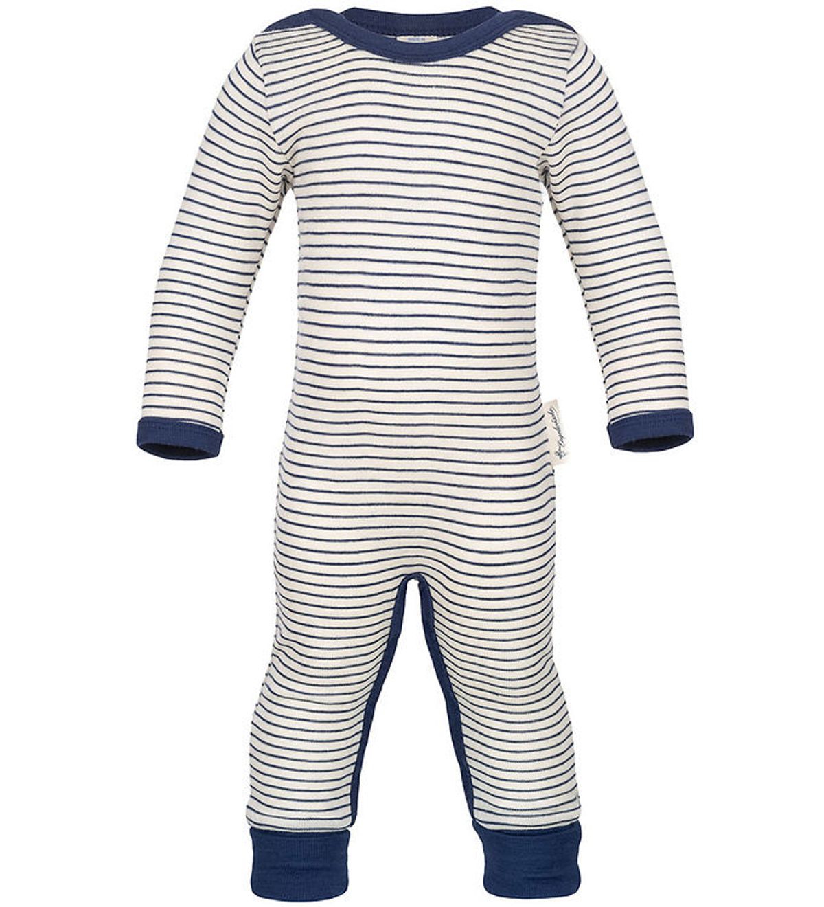 Engel Heldragt - Uld/Silke - Natural/Navy Blue