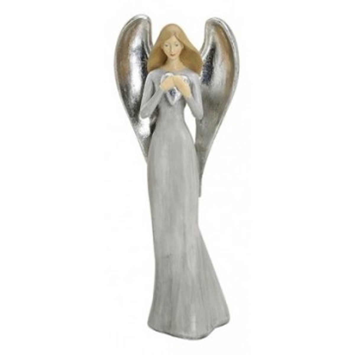 Engel med hjerte 32 cm - Engle statuer - GodKarmaShop