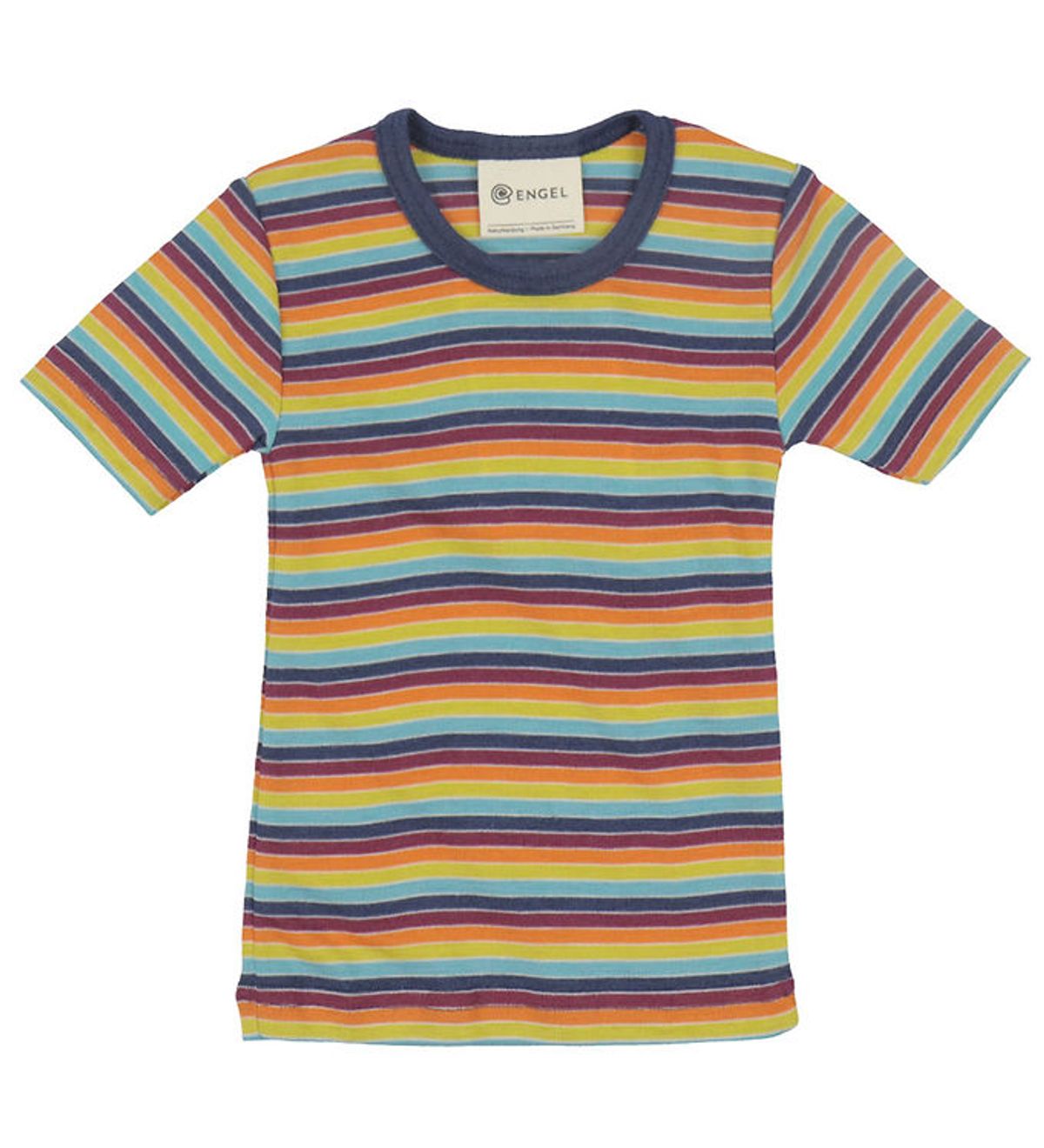 Engen T-Shirt - Uld/Silke - Multicolour