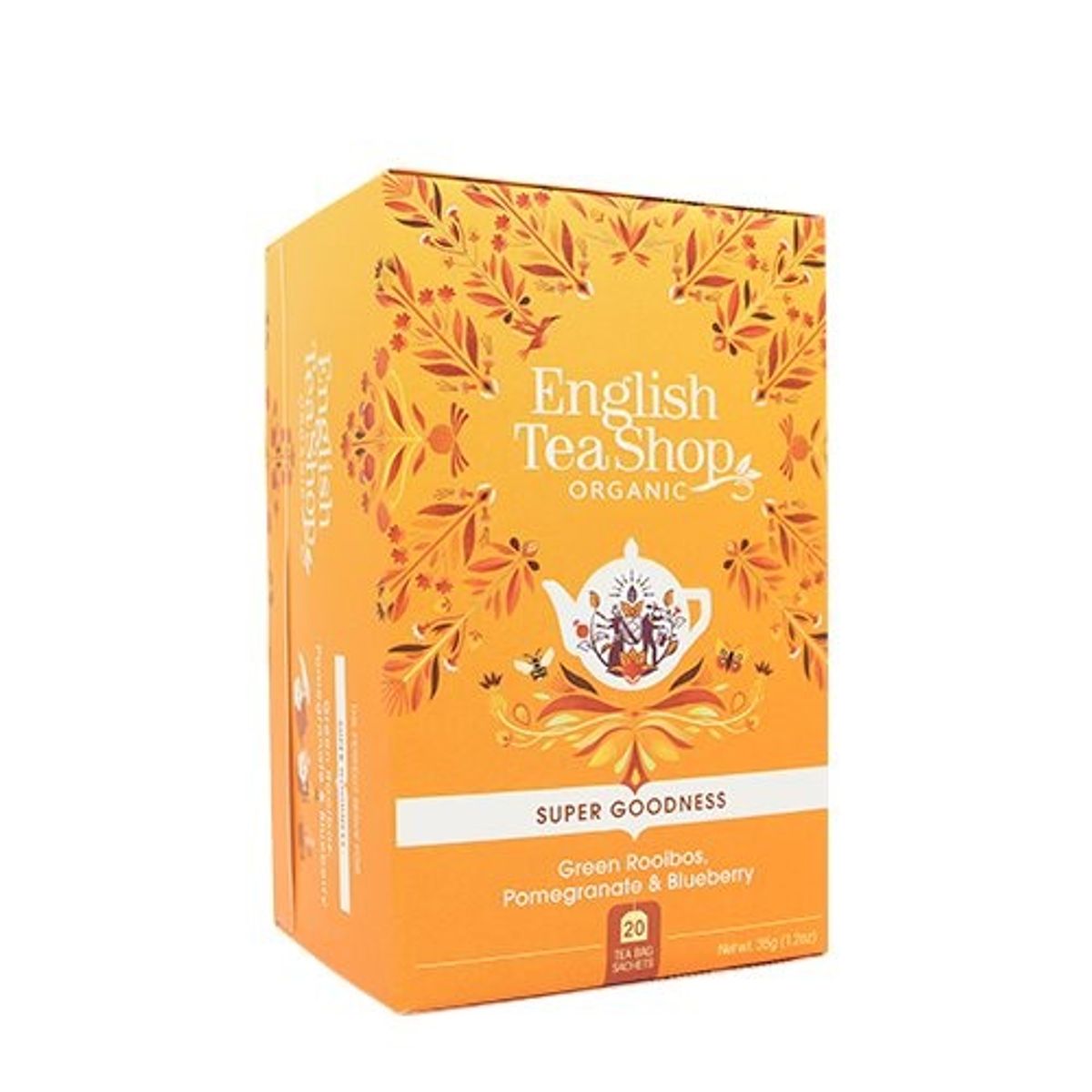 English Tea Shop Green Rooibos, Pomegranate & Blueberry te Øko. - 20 breve