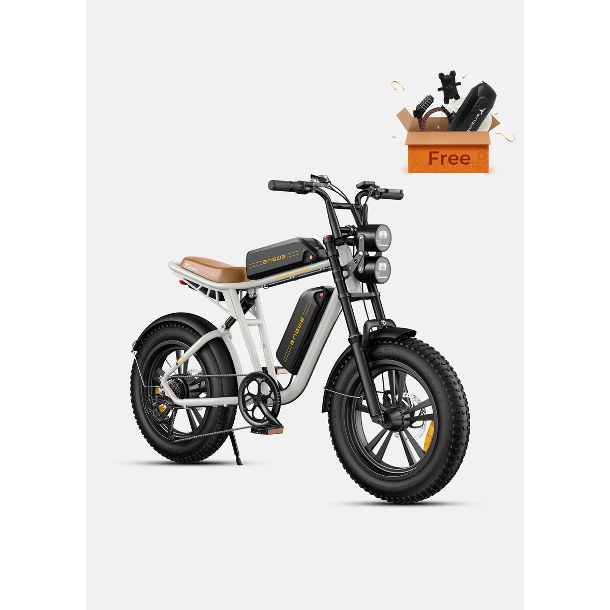 ENGWE M20 E-BIKE - Hvid / 26Ah Batteri